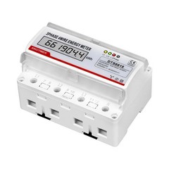 3 Phase 4 Wire Energy Meter 380V 100A LCD Digital Analog kWh Wattmeter Power AC