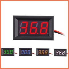 0.56” Voltmeter Tester LED Panel 3-Digital Display Voltage Meter 2 Wire 3 Wire
