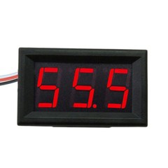 Red/Blue/Green LED 3-Digital Display Volt Voltage Voltmeter Panel Accurate Meter