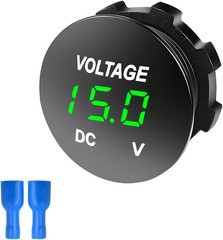 DC 12-24 V Voltmeter Gauge, Mini Digital Display LED Voltage Meter Gauge