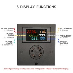 BUYSFORLIFE L14-30 Outlet Meter Box 1512 cubic centimeters, black