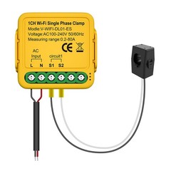 Monitor 0.2-80A AC110-240V Smart Home Devices Durable Power Meter Monitor