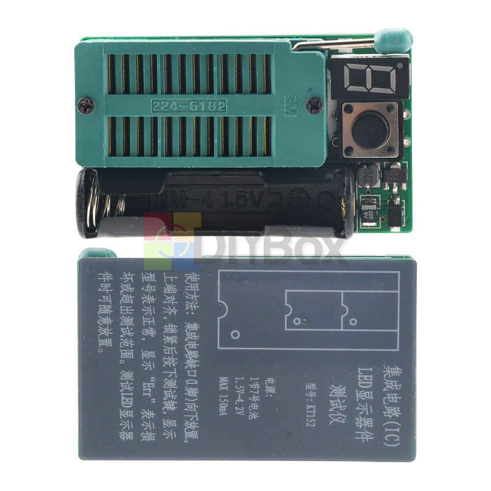IC&LED Tester Optocoupler LM399 DIP CHIP TESTER Model Number Detector KT152