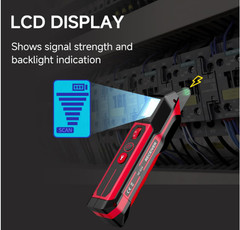 NF- 824 Rechargeable Circuit Breaker Finder with LCD, GFCI Tester & Flashlight