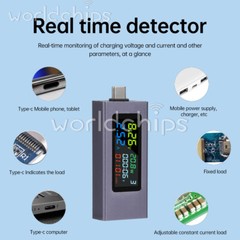 USB TypeC Tester Power Meter DC4.5~50V Digital Multimeter Voltage Current Tester