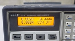 Array 3721A Programmable DC Electronic Load 400W 80V 40A RS232