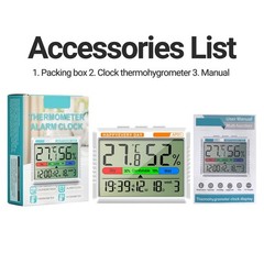 Hygrometer Device for Home Comfort Monitoring with Multiple Functions Available