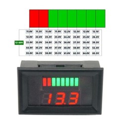 4pc Red Car Marine Motorcycle LED-Digital Voltmeter Voltage 12-60V Battery Gauge