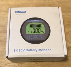 CAMWAY Battery Monitor 8-120V 0-500A Voltmeter Ammeter Voltage Current Meter Bac