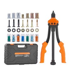 Rivet Nut Tool, 14′ Rivnut Tool Kit with 7 PCS Metric and SAE Mandrels, 70 PCS A