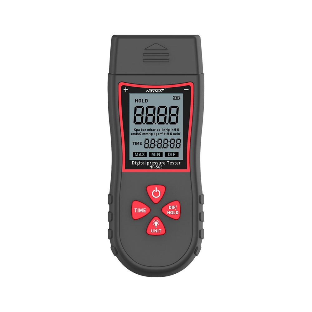 Portable Digital Manometer Differential Air Pressure Gauge HVAC Gas Meter Tester