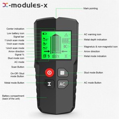 5in1 Stud Finder Wall Metal Detector Backlight AC Live Wire Scanner Wood Checker