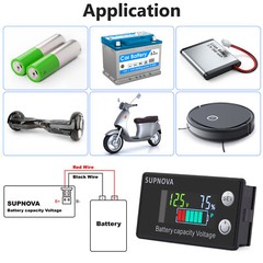 Battery Monitor12v 24v 36v 48v 60v 72v ,Car Golf cart Battery Indicator Meter US