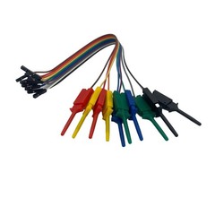 Logic Analyzer Cable Clip Probe Set 10 Pin Hook Clips for Circuit Diagnostics