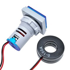 AC 60-500V 0-100A 22mm 3 in 1 Voltmeter Ammeter LED Digital Volt/AMP Meter 3x
