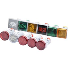 Digital LED Display Volt & Amp & Hertz & TEMP Meter Monitor Signal Indicator