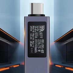 12A USB C Tester High Current PD DC Voltmeter Power Meter For Phone Charging