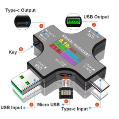 ‌USB Tester Type-C PD Digital Capacity Meter 8A Voltage Current Monitor Power