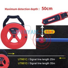 1PCS UNI-T UT661C UT661D Wall PVC Iron tube Blockage Detector Diagnostic Scanner