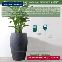 XLUX Soil Moisture Meter – Accurate Plant Water Monitor for Indoor/Outdoor Use