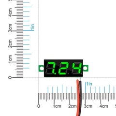10 PCS Mini Digital Voltage Meter DC 2.5~30V 0.28 Inch Green LED Voltmeter