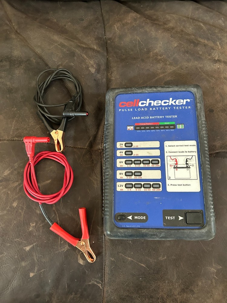 SDI Cellchecker Pulse Load 2 4 6 8 12 V Battery Tester cell checker meter w/lead
