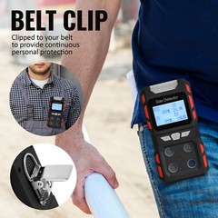 HOT Gas Detector Gas Clip 4-Gas Monitor Meter Tester Analyzer Rechargeable