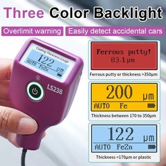 LS238 Digital Paint Thickness Gauge 0.0-3500μm Fe/Al Car Paint Coating Thickness