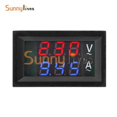 10/50/100A Voltmeter Current Voltage Amp Meter Hall Effect Sensor AC 50-600V