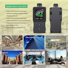Handheld Digital Oxygen Detector 28inch TFT LCD USB Rechargeable O2 Meter V1