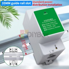 AC70-260V 100A Single Phase Din Rail WIFI Electric Power Meter Energy Wattmeter