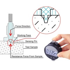 Digital Shore D Hardness Tester 0-100HD for Rubber, Plastic, Flooring