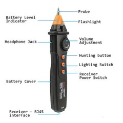 PEAKMETER MS6816 RJ11 RJ45 Telephone Wire Tracker LAN Network Cable Tester