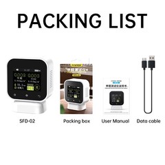 FNIRSI Air Quality Monitor Touchscreen Formaldehyde Detector TVOC Temp Tester