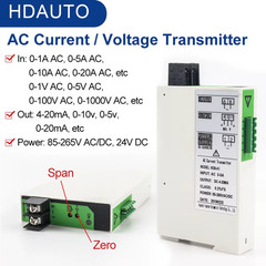 AC Current Transmitters 220VAC Power Supply 1000V AC Voltage Transducer Sensor 0