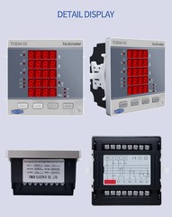 Three Phase Volt Current Meter 3P4L AC/DC 85-265V Frequency Max Min Value Tester