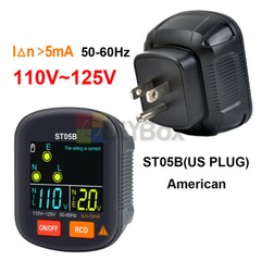 Digital Socket Tester Outlet Tester Ground Zero Line 30mA Smart Socket Detector