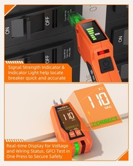Circuit Breaker Finder Kit with GFCI Outlet Tester for 90-135V AC Circuits,Inclu