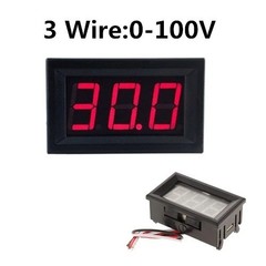LED 12V ~ 24V Digital Display Voltmeter Car Motorcycle Voltage Gauge Panel Meter