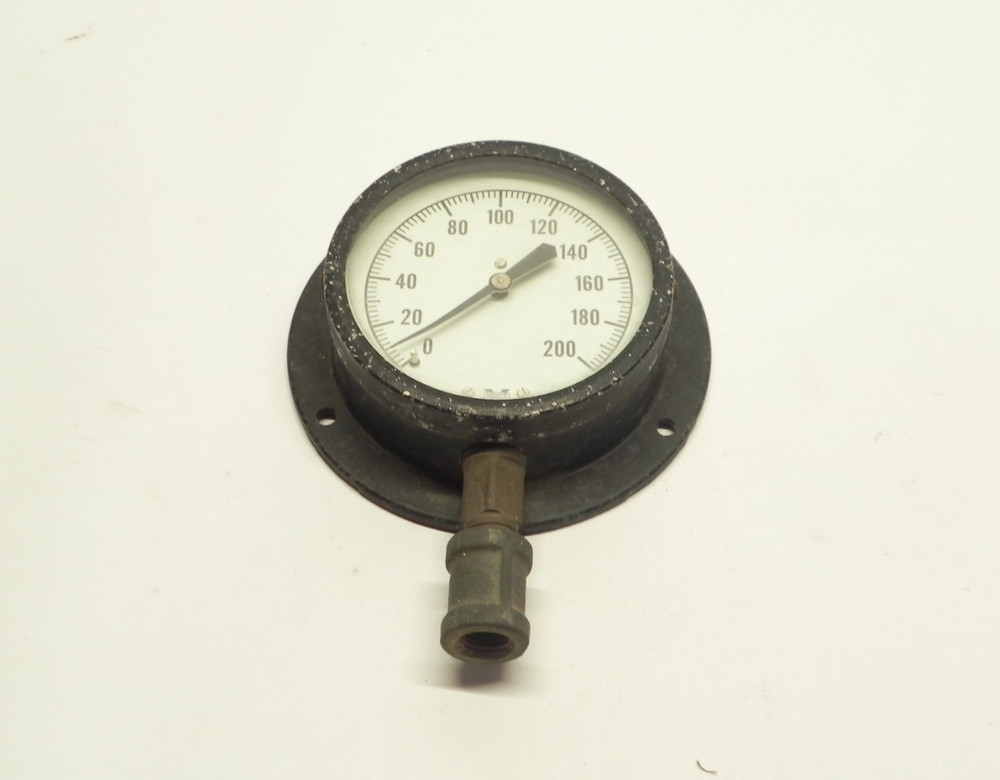 VINTAGE MARSHALLTOWN 0-200 PSI PRESSURE GAUGE #84037 HAS WEAR USED PRE-OWNED