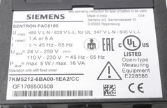 Siemens SENTRON PAC5100 Meter 7KM5 212-6BA00-1EA2/CC | 7KM5212-6BA00-1EA2/CC