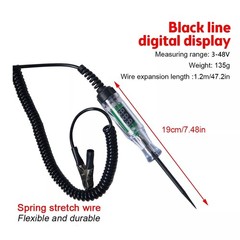 12V Voltage Test Pen Probe 3-48V Car Digital Electric Circuit Tester Volt Test /