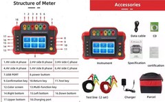 Transformer Turns Ratio Testers with Range 0.9-10000 500 Groups Data Storage