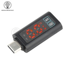 DC5-24V intelligent Digital Voltage Watt Power Meter Type-C PD100W Fast Charging