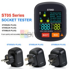 Digital Socket Tester Outlet Tester Ground Zero Line 30mA Smart Socket Detector