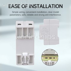 Din Rail Single-phase Digital Voltage LCD Voltage Current Meter AC 50-500V 100A