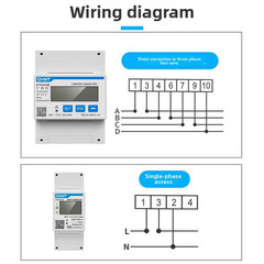 CHINT DDSU666 DTSU666 Din Rail Digital Voltmeter Current Power Electric Energy M