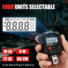 Digital Torque Tester 17-340N·m Electronic Torque Meter with Multi-Unit Switch