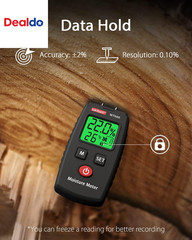 Pocket Wood Moisture Meter, Pin Type Water Leak Detector, Digital Moisture Teste