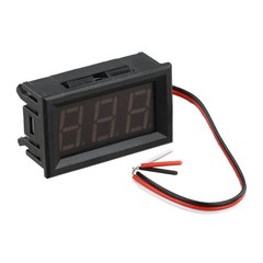 LED Digital DC Voltmeter with Convenient Wiring Reverse Connection Protection